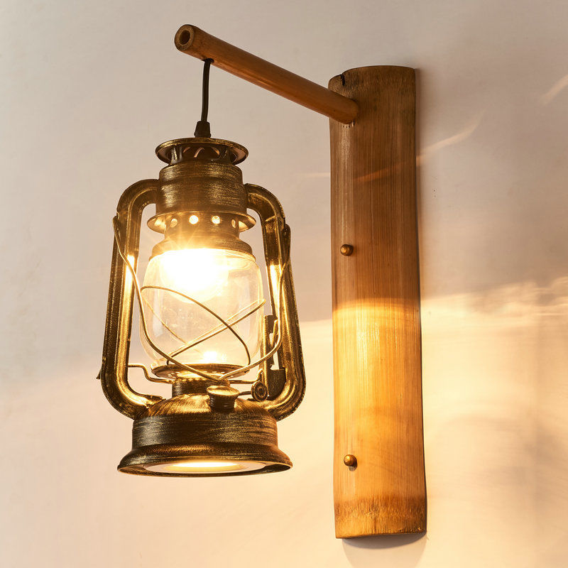 Retro Horse Lantern Wall Lamp Tea House