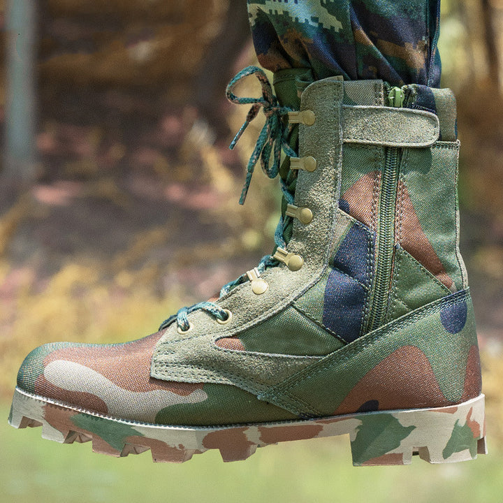 Zipper Fan Combat Boots Outdoor Combat