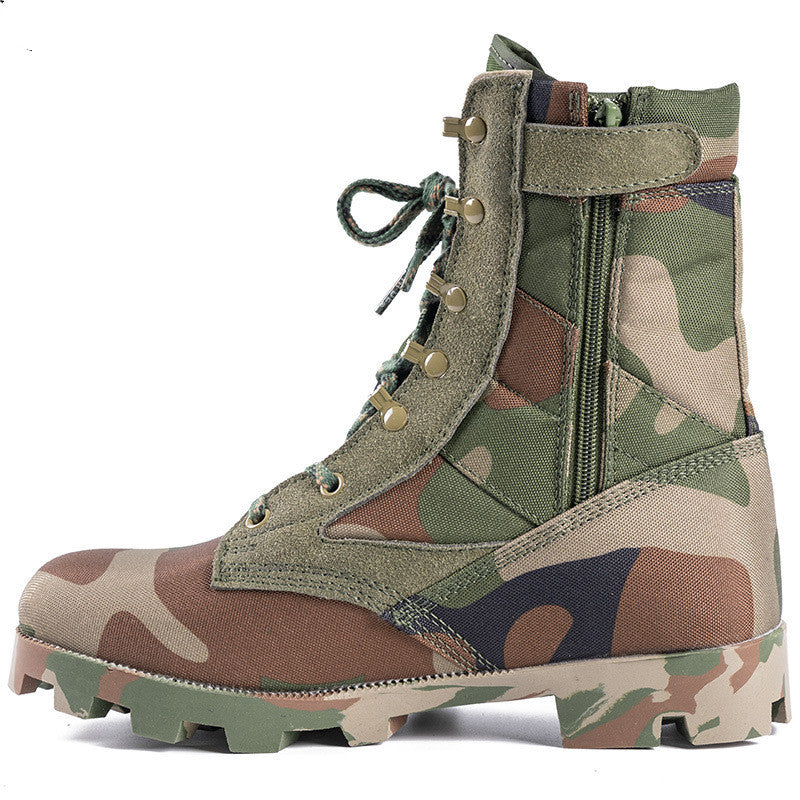 Zipper Fan Combat Boots Outdoor Combat