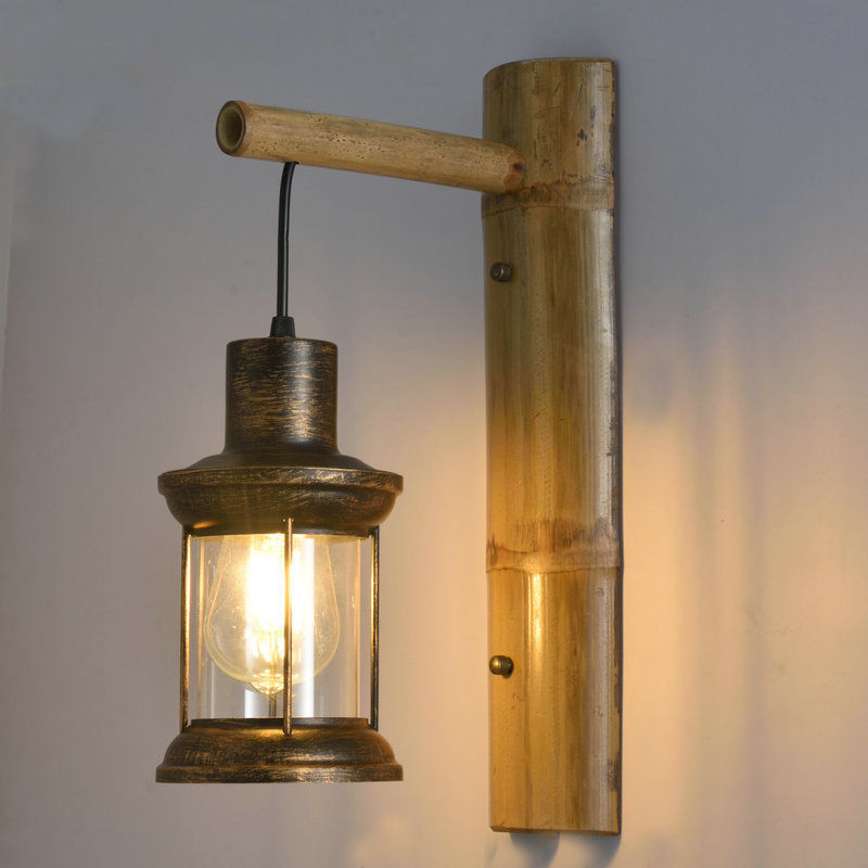 Retro Horse Lantern Wall Lamp Tea House