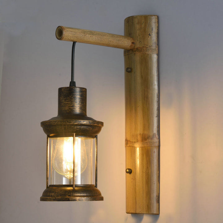 Retro Horse Lantern Wall Lamp Tea House