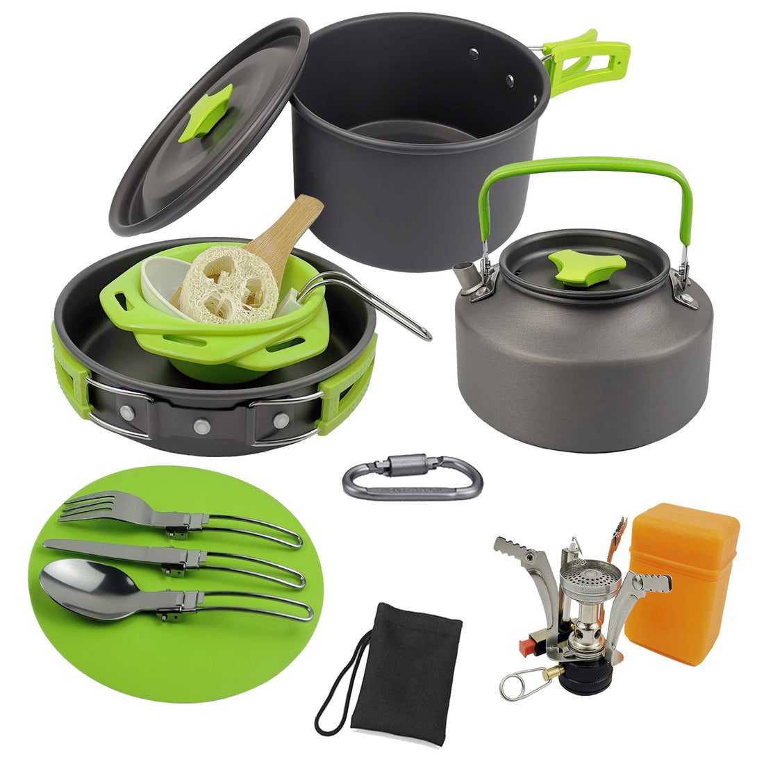 Camping Teapot Set Pot Stove Set