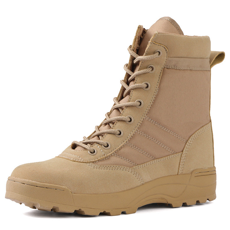 Tactical Black High-top Outdoor Boots