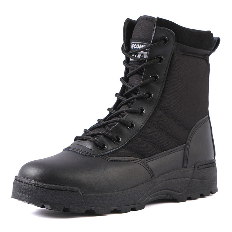 Tactical Black High-top Outdoor Boots