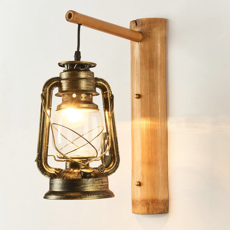 Retro Horse Lantern Wall Lamp Tea House
