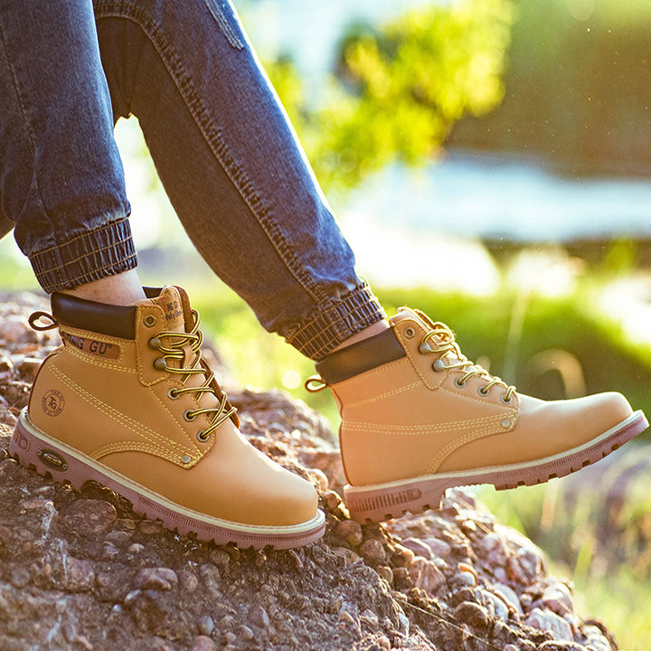 High-cut Work Boots Yellow Tendon Bottom