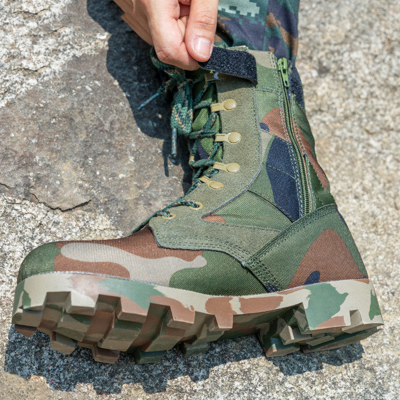Zipper Fan Combat Boots Outdoor Combat