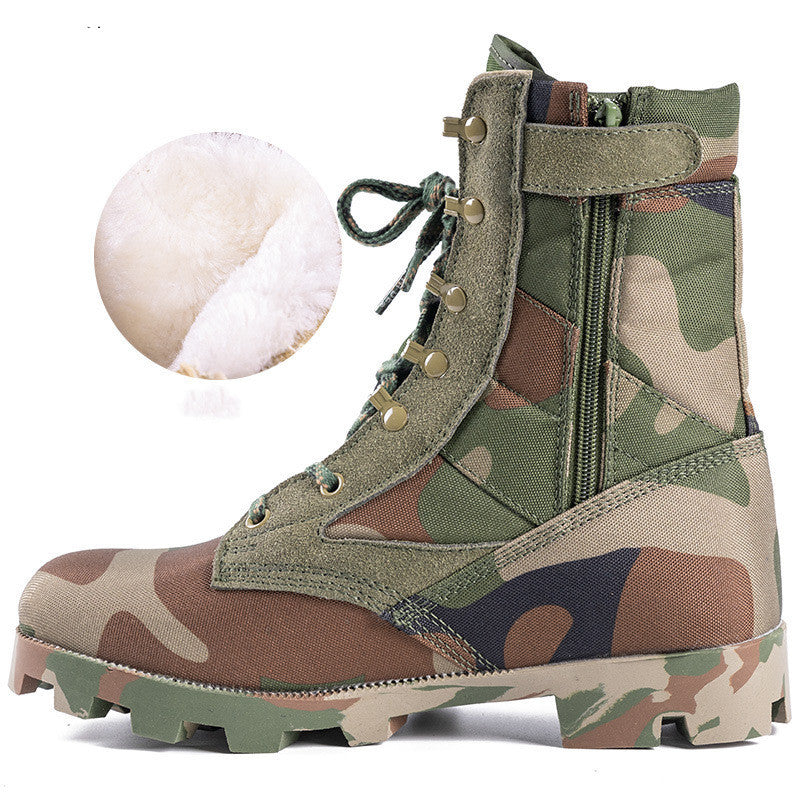 Zipper Fan Combat Boots Outdoor Combat
