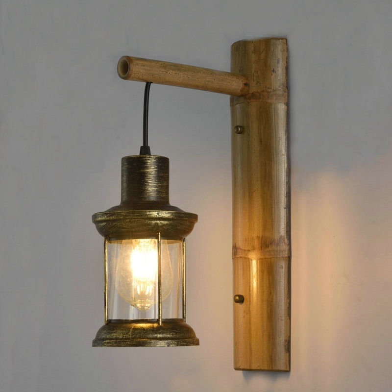 Retro Horse Lantern Wall Lamp Tea House