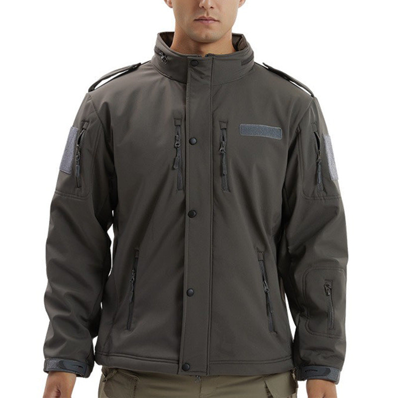 Men's Fleece Camouflage Soft Shell Jacket