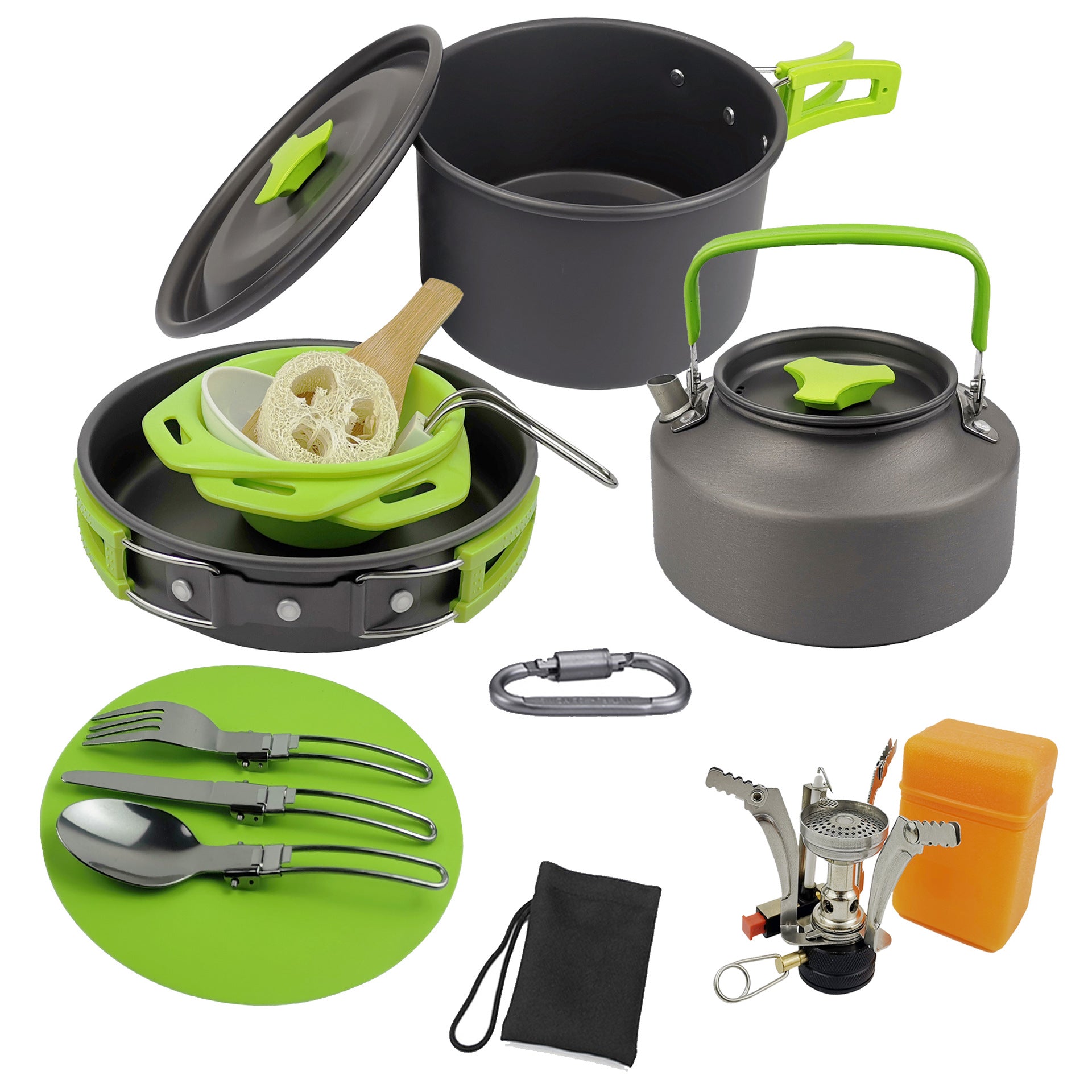 Camping Teapot Set Pot Stove Set