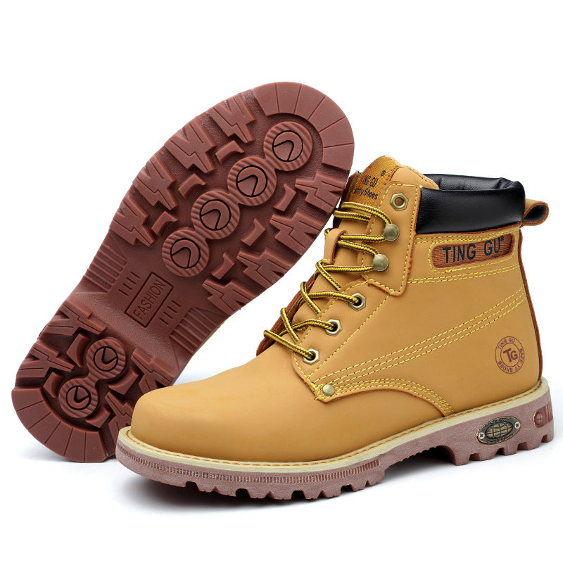 High-cut Work Boots Yellow Tendon Bottom