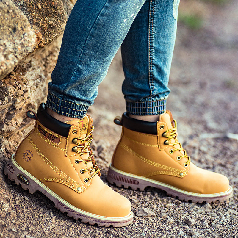 High-cut Work Boots Yellow Tendon Bottom