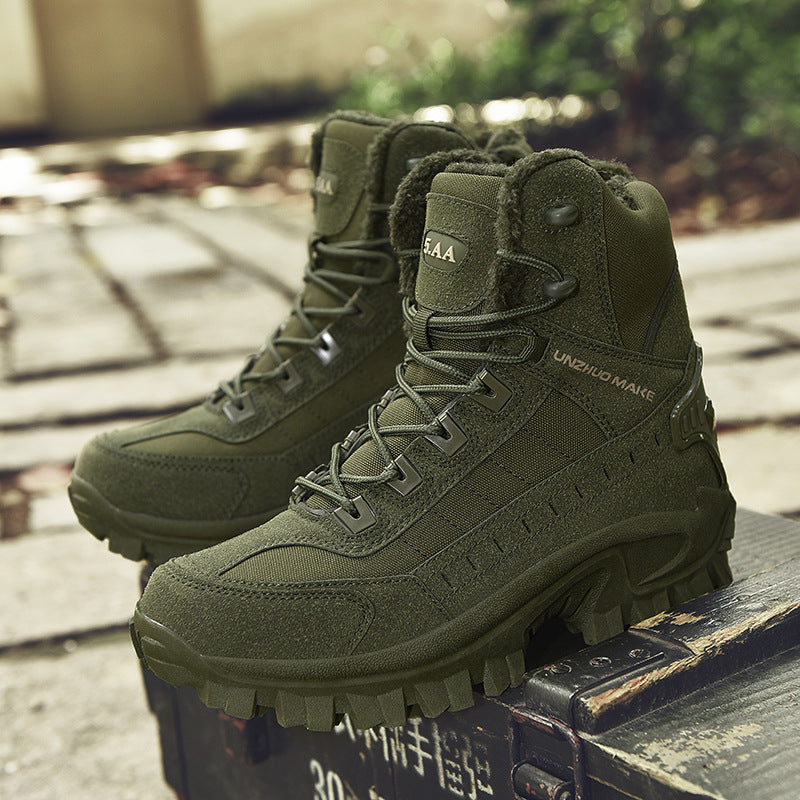 Fleece-lined Warm Snow Boots Men