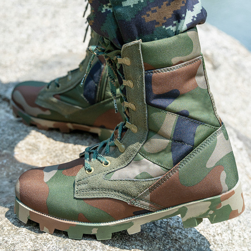 Zipper Fan Combat Boots Outdoor Combat
