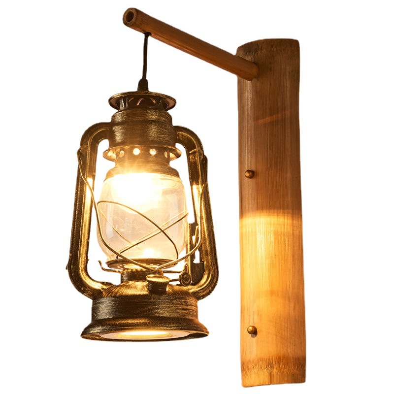Retro Horse Lantern Wall Lamp Tea House