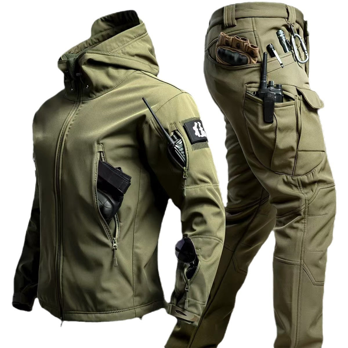 Camouflage Winter Outdoors Shell Jacket
