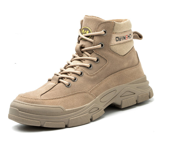 Men's high-top retro desert tooling boots