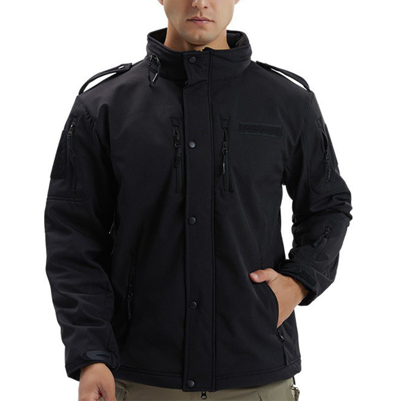 Men's Fleece Camouflage Soft Shell Jacket