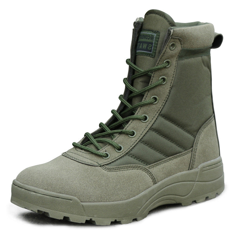 Tactical Black High-top Outdoor Boots